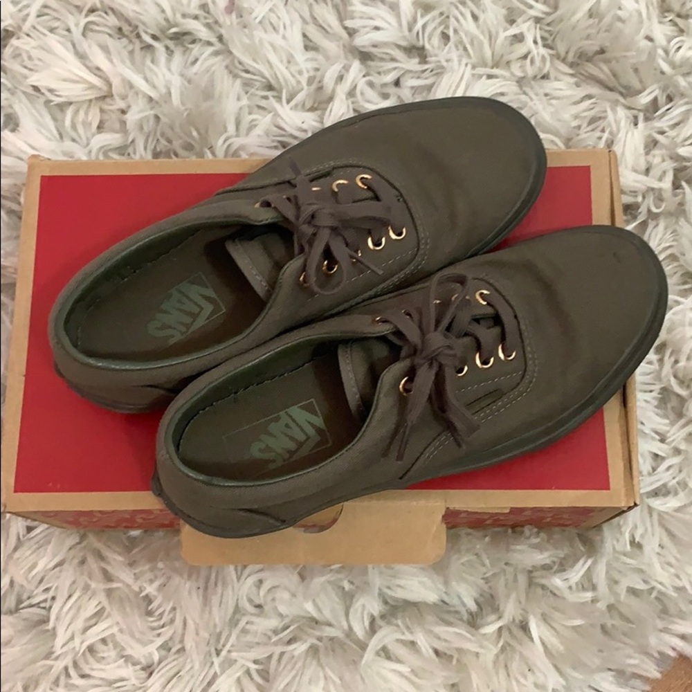 Olive Green Vans - Size 8  U.S Women - Vans Shoes